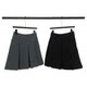 Korean polka dot wool pleated skirt mid-skirt autumn and winter large size small high-waisted versatile slim A-line skirt
