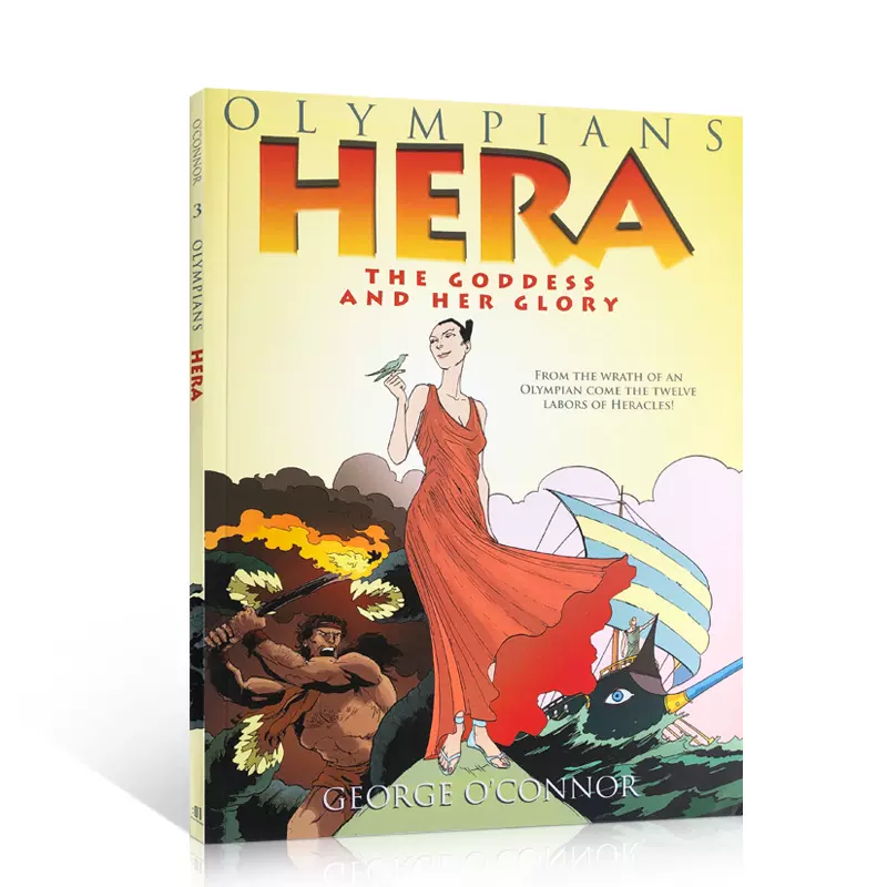 英文原版漫画书olympians Hera The Goddess And Her Glory 奥林匹亚赫拉古希腊神话故事全彩中小学生英语 课外阅读书籍7 9 13岁