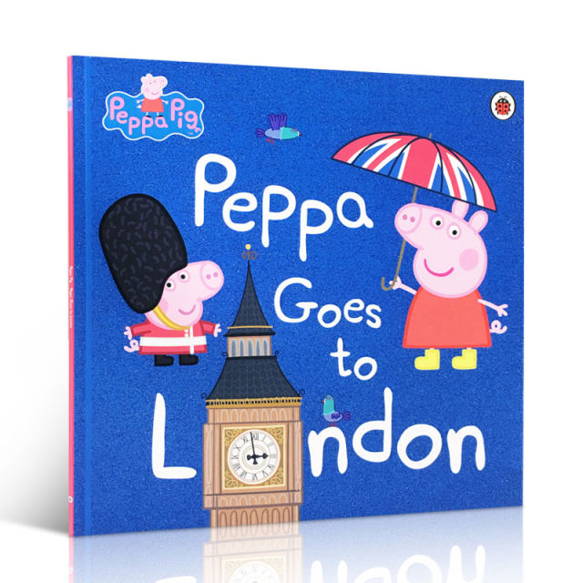 Imported English original pink pig little girl series: peppa pig peppa Goes to london to London Pig Page Pacific Platform children's enlightenment picture storybook 2-6 years old parent-child reading
