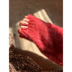Christmas red 2024 Autumn and Winter Lazy V-neck Knitted Sweater for Women Loose Slim Soft Gluten Pullover Wool Sweater