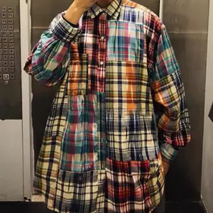 ssz madras patchwork shirt 超美品 メンズ | bca.edu.gr