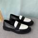 Foreign trade large size export women's loafers low heel small single shoes European and American fashion lazy Maillard color
