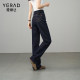 Yalida extended straight jeans women's denim pants 2025 spring and summer new style not easy to fade wide-leg pants