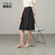 Yalida skirt commuter pleated a-line skirt for women 25 summer new large size midskirt casual black umbrella skirt