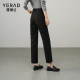 Yalida Laisel cotton straight-leg pants for women spring and summer casual pants 2025 new women's pants small cigarette pants
