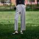 Yalida thin sports pants small hoodies women's summer casual pants 2025 new pants gray straight pants