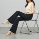 Yalida 2025 new bell-bottom pants for women in summer stretch pants small suit casual pants black micro-flare pants