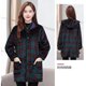 Winter middle-aged and elderly flannel smocks and velvet work clothes thickened kitchen anti-fouling and dirt-resistant warm apron suits