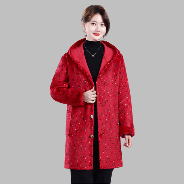 Oversized velvet thickening autumn and winter anti-fouling and dirt-resistant plus fat oversized overalls coat hooded apron anti-fouling jacket