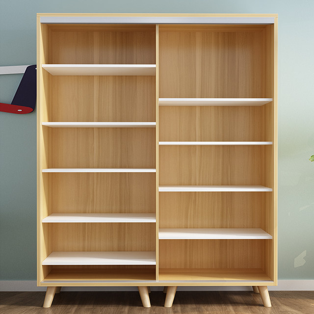 Wooden board custom-made one-word partition wall storage rack shelf bookshelf wardrobe cabinet layered board shelf baffle size
