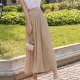 
High-end 2025 spring and summer new high-waisted gray pleated skirt pocket skirt large size A-line slim and versatile women