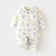 
Baby jumpsuits, girls' clothes, autumn and winter new quilted boys' clothes, pure cotton, thickened and warm, cotton-padded clothes