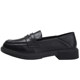 Genuine leather loafers 2025 spring and autumn new small leather shoes popular black bean flat shoes Mary Jane women's shoes