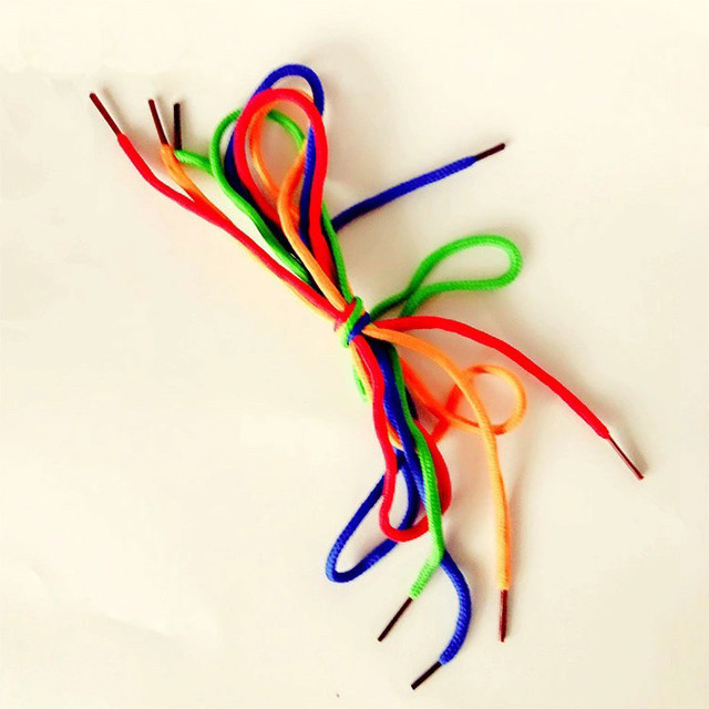 Wiring beaded building blocks toys wiring nylon rope kindergarten handmade materials typing shoelaces braided rope color lines
