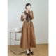 Internet celebrity fashion large-size autumn new high-end shirt dress women's loose long skirt waist-hugging jacket
