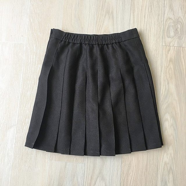Women's Day Single Button Pleated A-line Sling Skirt High Waist Short Girls College Style Summer Half-Boy Skirt Cute