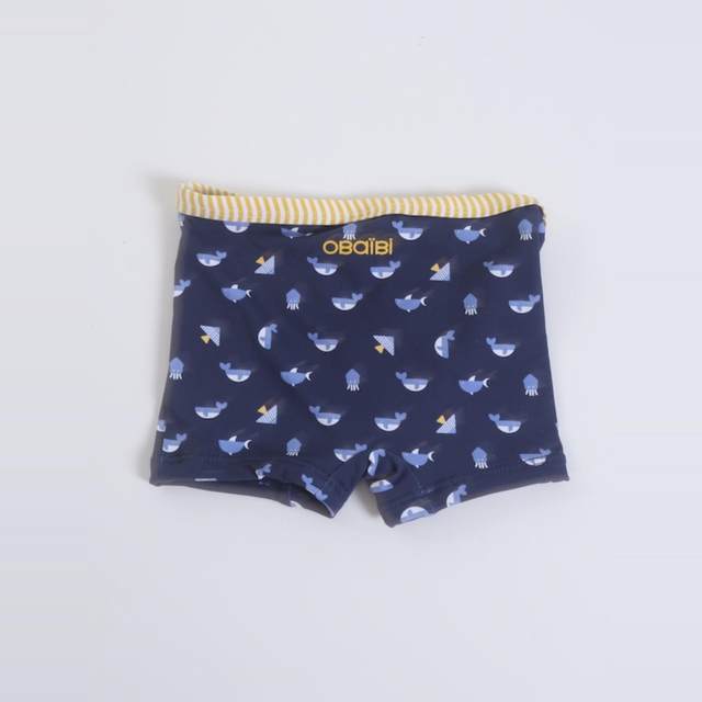 Boys and girls baby sun protection swimsuit French fashionable comfortable lightweight swimsuit swimsuit cute triangle one-piece swimsuit
