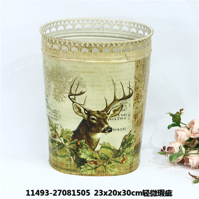 Collection of unique products - pastoral home gardening iron bucket green plant flower pot iron flower bucket corner pansy iron succulent pot flower pot