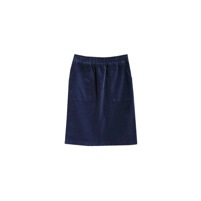 Q08 Korean women's clothing generation commuter corduroy pocket autumn and winter women's skirt, mid-skirt, hip-covering, slim cotton elastic