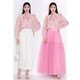 Meifei shirt shirt women's top print 2025 spring and summer new French style high-end bow streamer rose