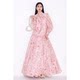Meifei shirt shirt women's top print 2025 spring and summer new French style high-end bow streamer rose