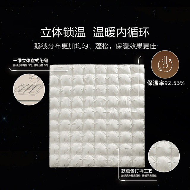Luolai Home Textiles 95 white goose down quilt down spring and autumn quilt student universal thickened warm quilt core winter quilt for all seasons