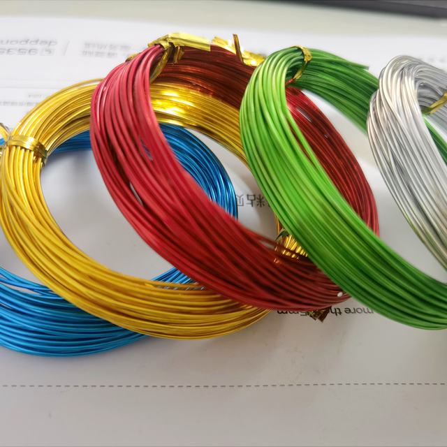 Children's handmade wire colored aluminum wire diy handmade doll skeleton shaped cake decoration bonsai shaped aluminum wire