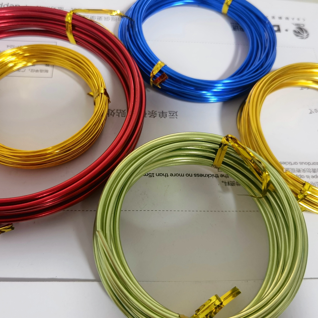 Children's handmade wire colored aluminum wire diy handmade doll skeleton shaped cake decoration bonsai shaped aluminum wire