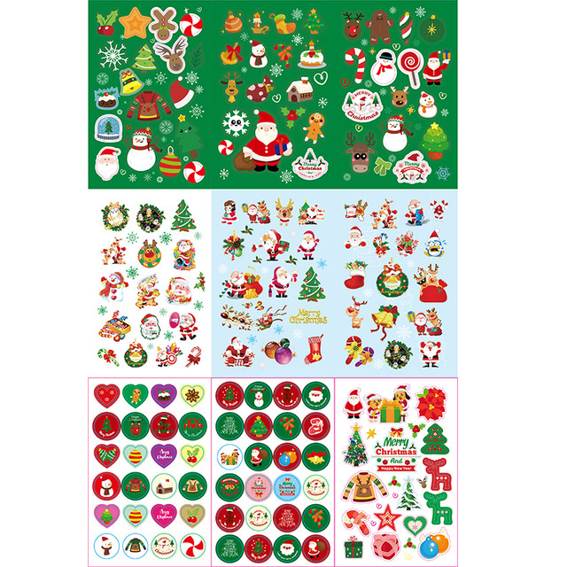Children's stickers cartoon animation stickers kindergarten rewards Santa Claus reward stickers for babies 90 sheets
