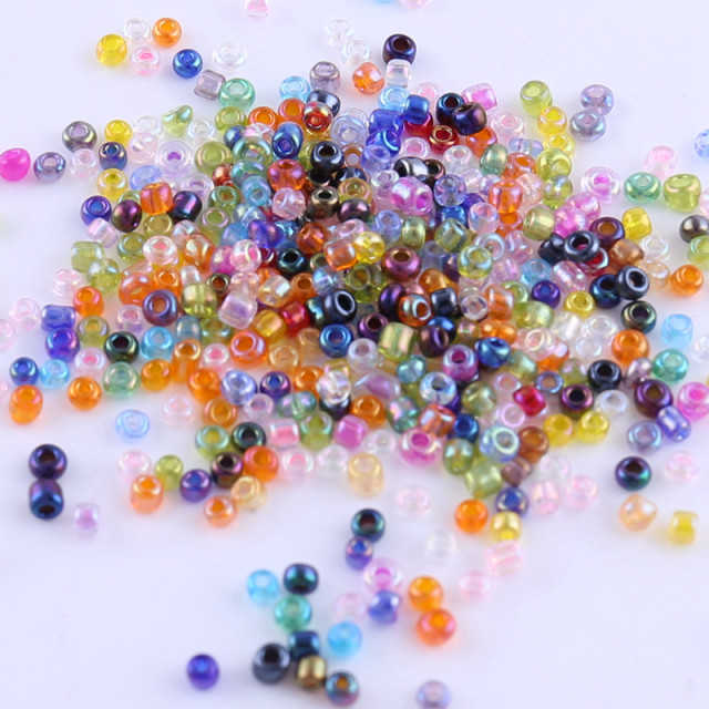 DIY accessories Beaded accessories 2mm color bead cross stitch Xiaomi beads loose beads Materials and clothing accessories auxiliary beads