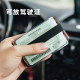 Creative mini metal wallet men's aluminum alloy nfc anti-theft credit card holder genuine leather vertical ultra-thin small wallet