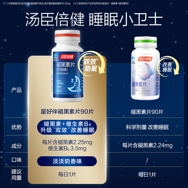 BYHEALTH melatonin sleep aid, sleep improvement tablets, ampoule, melanin-reducing non-melanin official flagship store