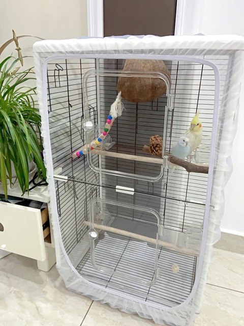 Image showcasing Bird cage anti-mosquito net, bird cage anti-splash net, bird cage anti ...