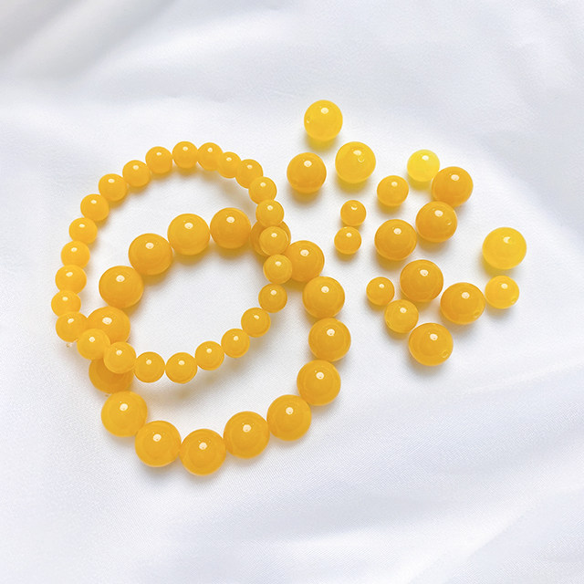 Second -generation synthetic beeswax beads, round beads, played beads handmade DIY string crystal bracelet necklace jewelry materials
