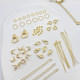 14K18K gold color-keeping basic material DIY bracelet finishing accessories 9-character needle opening ring lobster buckle extension chain