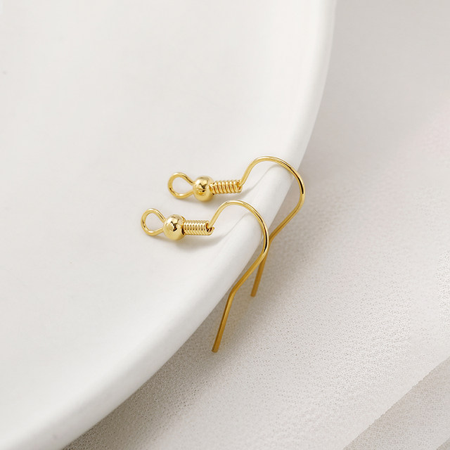 14K18K gold-filled color-preserving ball ear hooks diy handmade earrings ear jewelry basic accessories ear hook material
