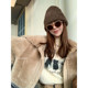 ZONEE Warm Rome Original Design 100 Sheep Fur Integrated Large Lapel Short Fur Short Jacket
