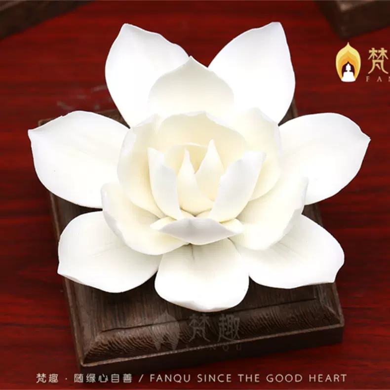 陶瓷花装饰摆件佛堂家用供桌佛龛佛前供花供奉佛具用品