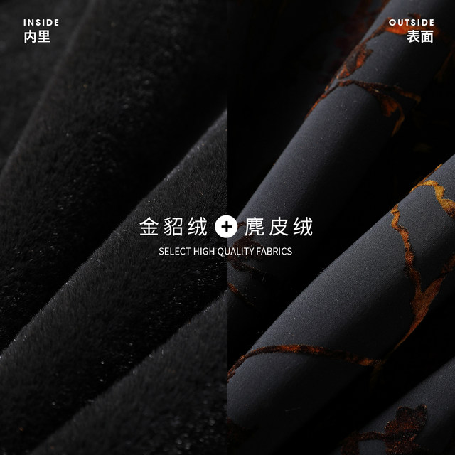 New Chinese style mother's winter wear double-sided fur all-in-one coat for middle-aged and elderly women gold mink velvet fur coat