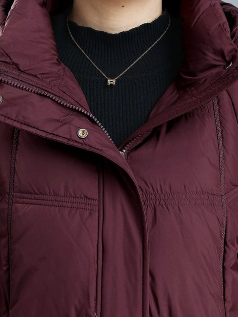 Middle-aged and elderly mothers' down jacket winter jacket 2025 new style middle-aged women's autumn and winter large size tops mid-length