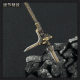 Ancient Chinese Weapon Merchants Chang Ge Bronze Bronze Weapon 22 cm Yueshan Sanfou Ge Metal Children's Toys Swing
