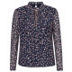 
NAERSI/Narsi bow polka dot chiffon French shirt for women autumn long-sleeved ladies top