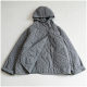 Autumn and winter quilted quilted printed hooded retro cotton coat. Loose and versatile Japanese style loose short warm cotton coat.
