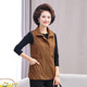 Spring and Autumn Mother's Wear Thin Cotton Vest Large Size Casual Middle-aged and Elderly Women's Clothing Solid Color Elderly Outerwear Top and Vest