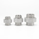 304 stainless steel cone surface union hard-sealed spherical surface union 316L oil non-oil screw inner screw thread 1 inch 4 minutes 6 minutes