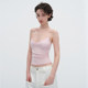 EMPTY PAGE black/white/pink suspender split elastic slim vest versatile base and inner matching
