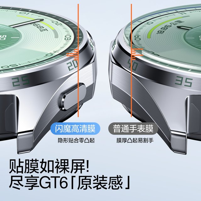 Flash magic suitable for Huawei GT6 watch tempered film GT5 protective film watch5 new gt 6Pro smart sports bracelet GT4 dial 5pro dedicated Honor 3pro full coverage screen film