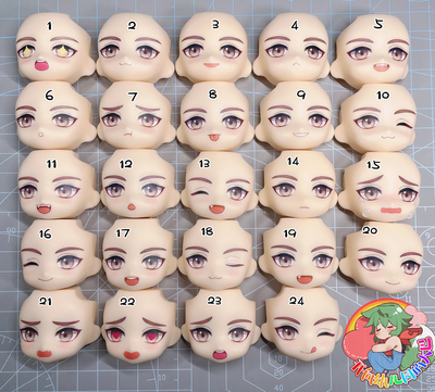 taobao agent [Yiden] New World Carnival Ide GSC Clay Water Paste Face OB11 Replacement