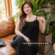 Beautiful Inn temperament large size fat mm suspender skirt design sense a line skirt pleated skirt summer