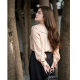Beautiful Inn Heavy Acetate Shirt Summer Simple Slim Large Size Women's Gentle Light New Chinese Design Top
